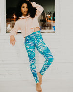 Water Lilies Long Leggings - The Cool Ppl