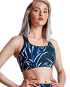 The Cool Ppl Black Bamboo sports bra from the Botanical Collection.