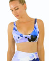 Purple Magpie Padded Sports Top - The Cool Ppl