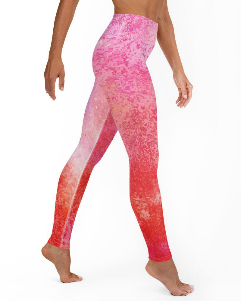 The cool ppl pink Orion leggings inspired by the space nebulas.