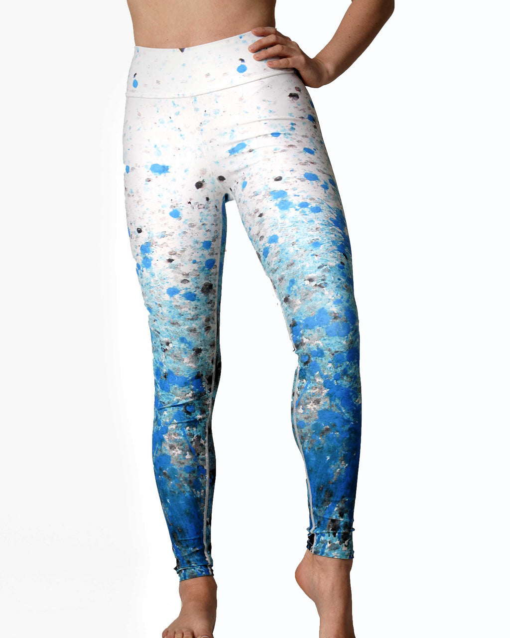 the cool ppl splatter leggings inspired by the famous painter Jackson Pollack.
