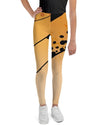 Youth leggings for girls. Inspired by the Monarch butterfly, the cool peoples leggings are soft and perfect for being stylish and active.