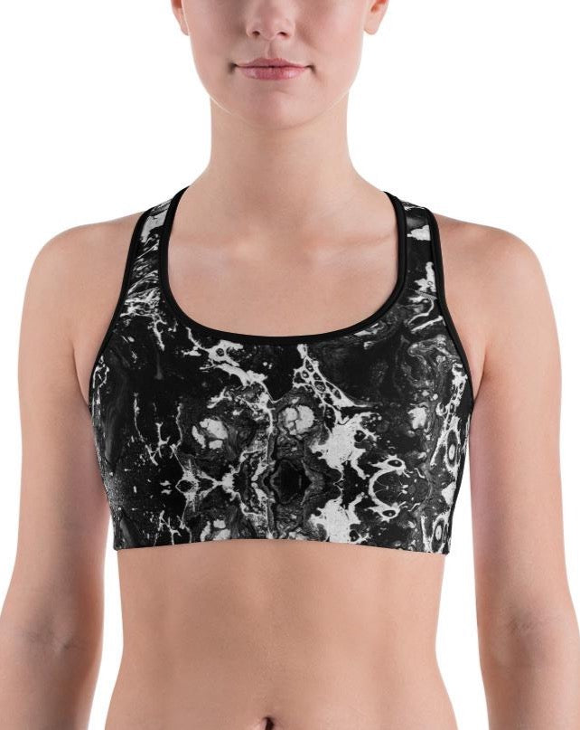 Charcoal Sports Bra - The Cool Ppl