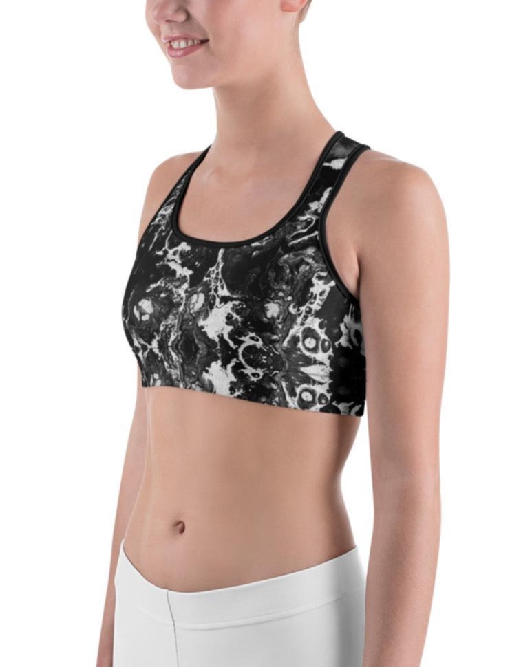 Charcoal Sports Bra - The Cool Ppl